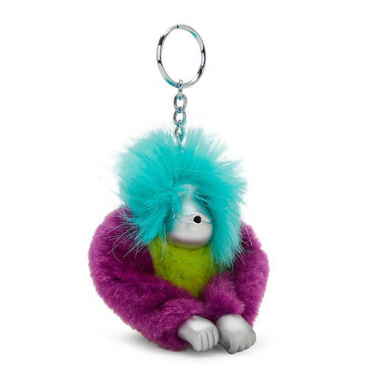 Kipling Fun Hair Sven Monkey Keychain Accessoires Rood Groen | België 1274BE